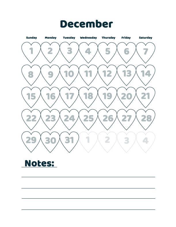 Calendar Back